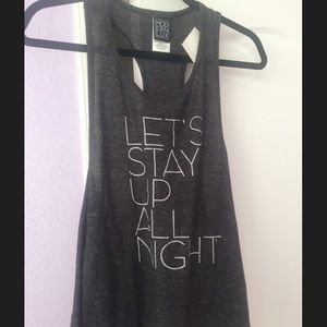 Tops - Grey Flowy Tank Tops - Grey Flowy Tank
